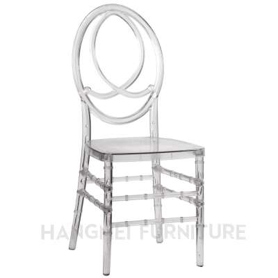 High quality PC transparent knock down wedding phoenix chiavari chair