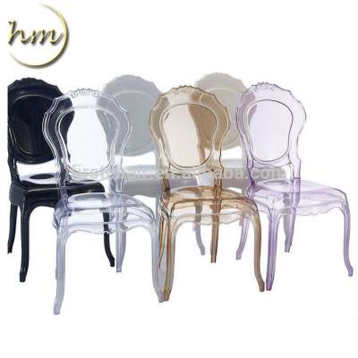 Wedding event PC Belle Epoque chair, bella plastic chair, transparent polycarbonate italian chair